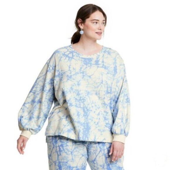 Rachel Comey x Target Plus Size Marble Print High-Low Sweatshirt             479 - Picture 1 of 11